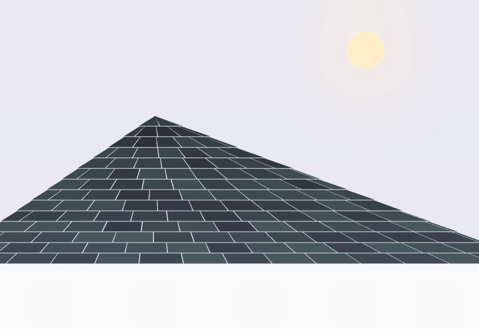 Close view of grey asphalt shingles