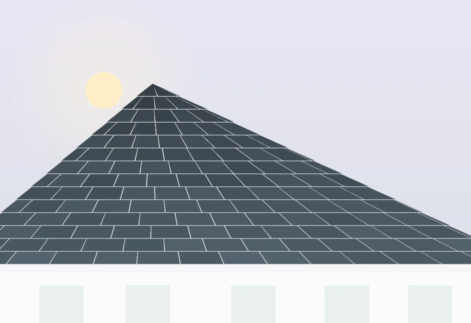 Brown roof tiles in daylight